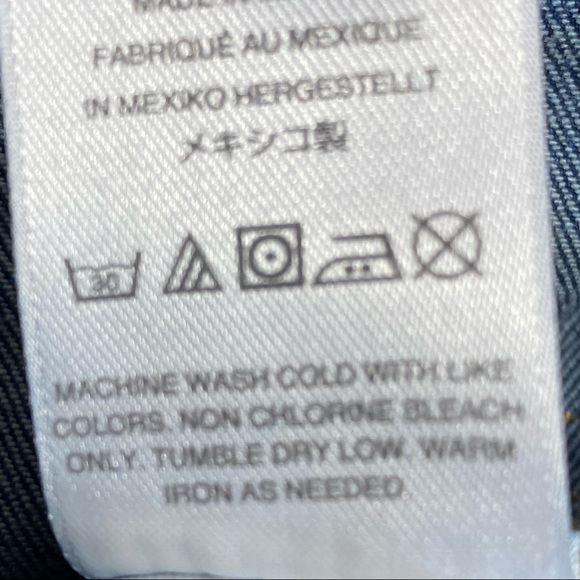 J. CREW folded hem 5 pocket low rise cotton blend 2018 size 25 jean shorts - Picture 5 of 5